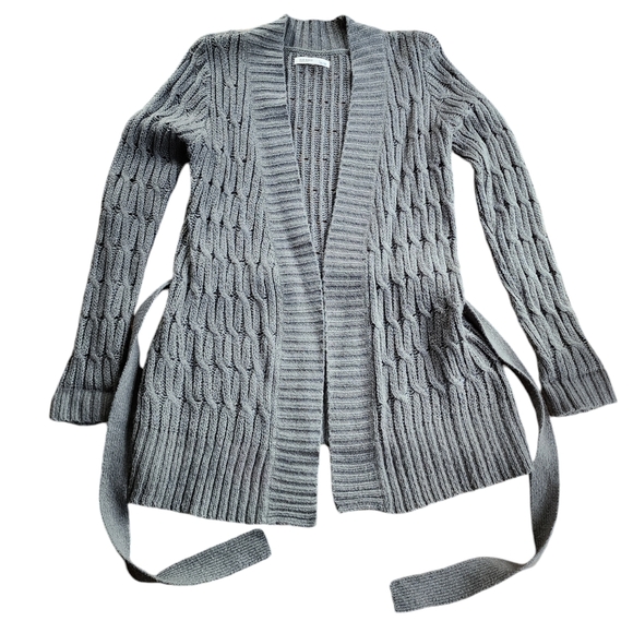 Y2K Old Navy Open Front Cardigan with Tie Closure - Picture 3 of 8